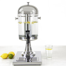 SQ Professional Stainless Steel Drink Water Juice Dispenser 6.5L Silver