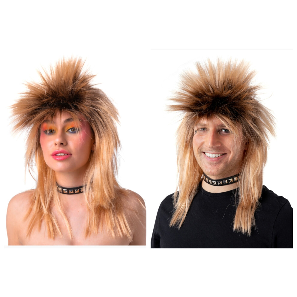 Brand:-Wicked-Costumes 80'S Rocker - Tina Wig Brown