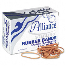 Alliance Sterling Ergonomically Correct Rubber Bands- No. 33- 3.5 x .13- 850 Bands-1lb Box