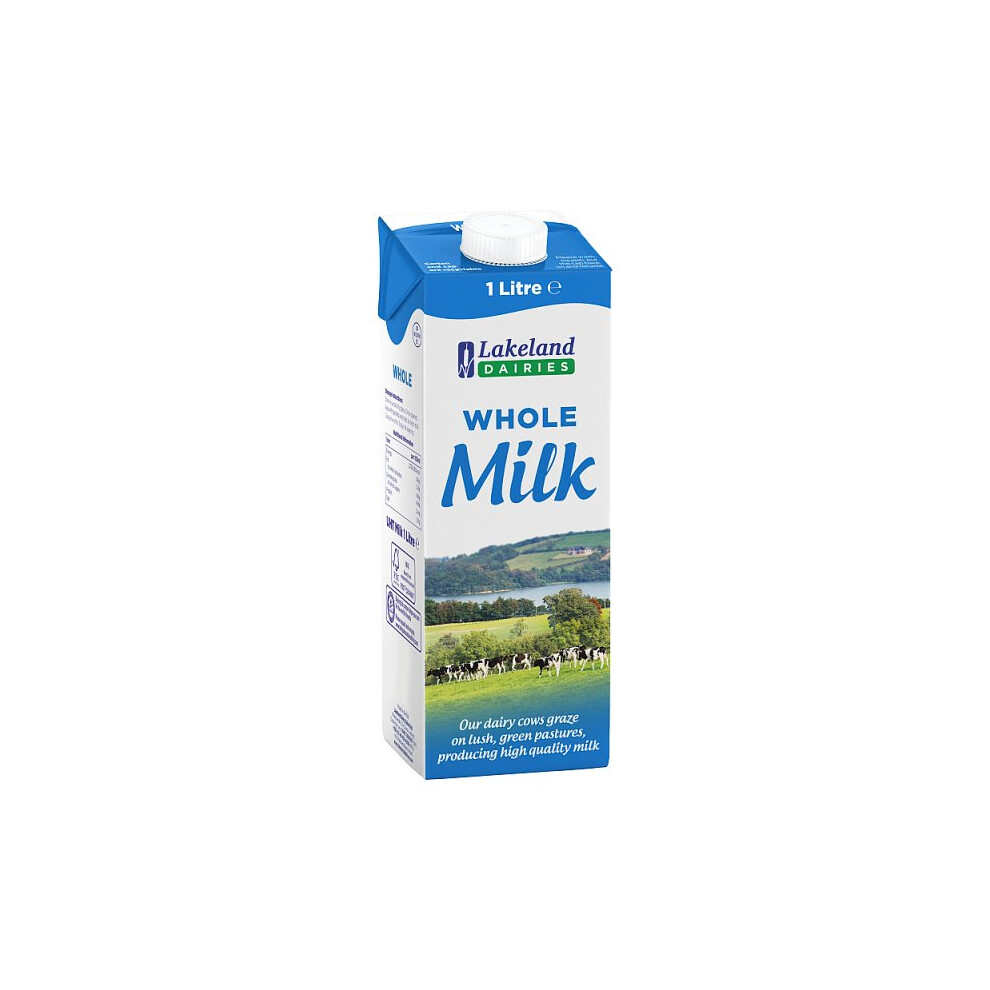 Lakeland Dairies Whole Milk 1 Litre (Case Of 12)