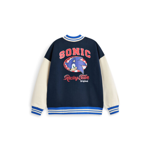 Sonic The Hedgehog (8-9 Years) Sonic the Hedgehog Varsity Jacket (Boys Blue) 1