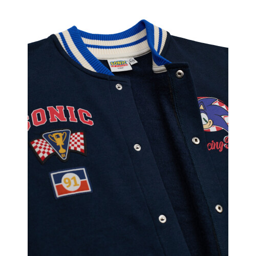 Sonic The Hedgehog (6-7 Years) Sonic the Hedgehog Varsity Jacket (Boys Blue) 2