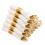 10 Pack Pre Rolled Disposable Gold Plastic Silverware Set with Napkins 1