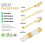 10 Pack Pre Rolled Disposable Gold Plastic Silverware Set with Napkins 2