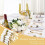 10 Pack Pre Rolled Disposable Gold Plastic Silverware Set with Napkins 4