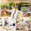 10 Pack Pre Rolled Disposable Gold Plastic Silverware Set with Napkins 10