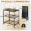 YODOLLA Foldable Stainless Dining Cart with Wheels Movable BBQ Stand 5