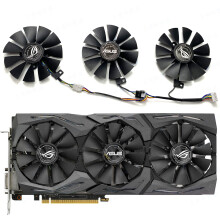 (1PC 4Pin + 1PC 5Pin +1PC 6Pin) Graphics Card Fan Cooling Fan for ASUS ROG STRIX GTX1060 1070 1080TI