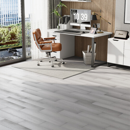 Living And Home (White Grey) 20Pcs Wood Grain Click-lock Flooring Planks