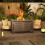 (58D x 108W x 63H) YODOLLA Large Metal Fire Pit Table 6