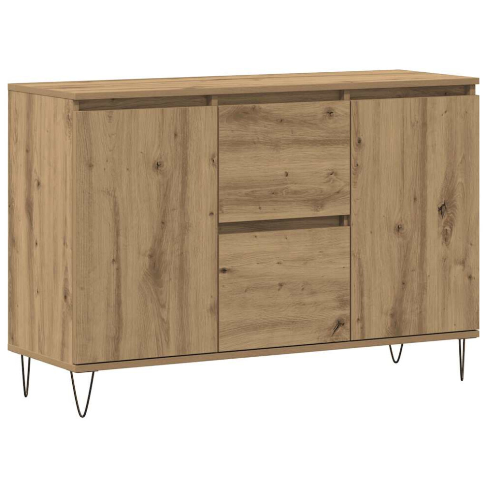 Vidaxl Sideboard Side Cabinet Cupboard Highboard Artisan Oak Engineered Wood