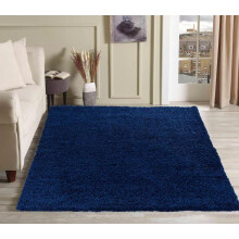 (Navy, Large: 120 x 170 cm) Extra Large Thick Shaggy Rug Soft Living Room Bedroom Carpet Hallway Runner Rugs