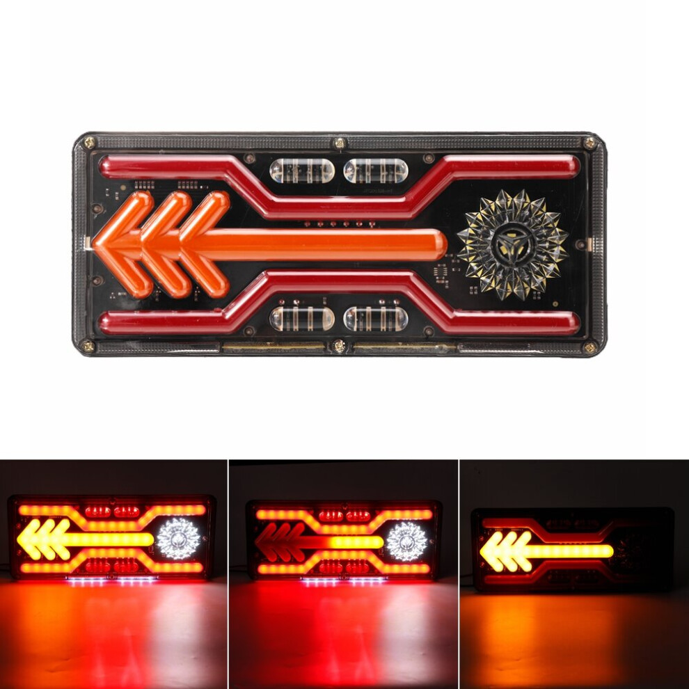 (46Cm) Pair 24V Led Reverse Brake Dynamic Tail Turn Signal Rear For Truck Trailer Lorry Tractor Light 3592643617495
