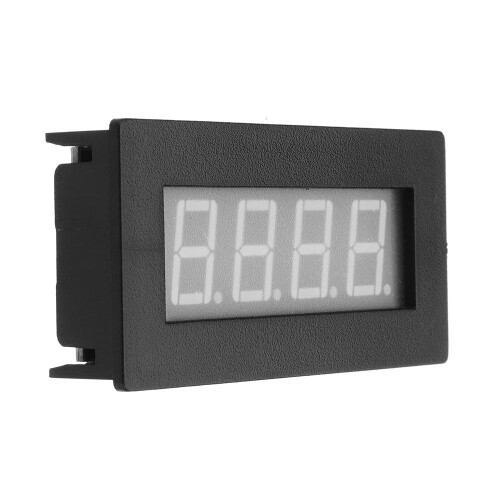 (Red) 4 Digital LED Blue Red Tachometer RPM Speed Meter 2