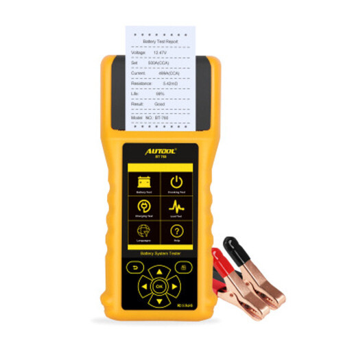 Car Battery Tester Capacity Internal Resistance Analyzer 12V Support One-click Data Printing For Auto Trucks 2