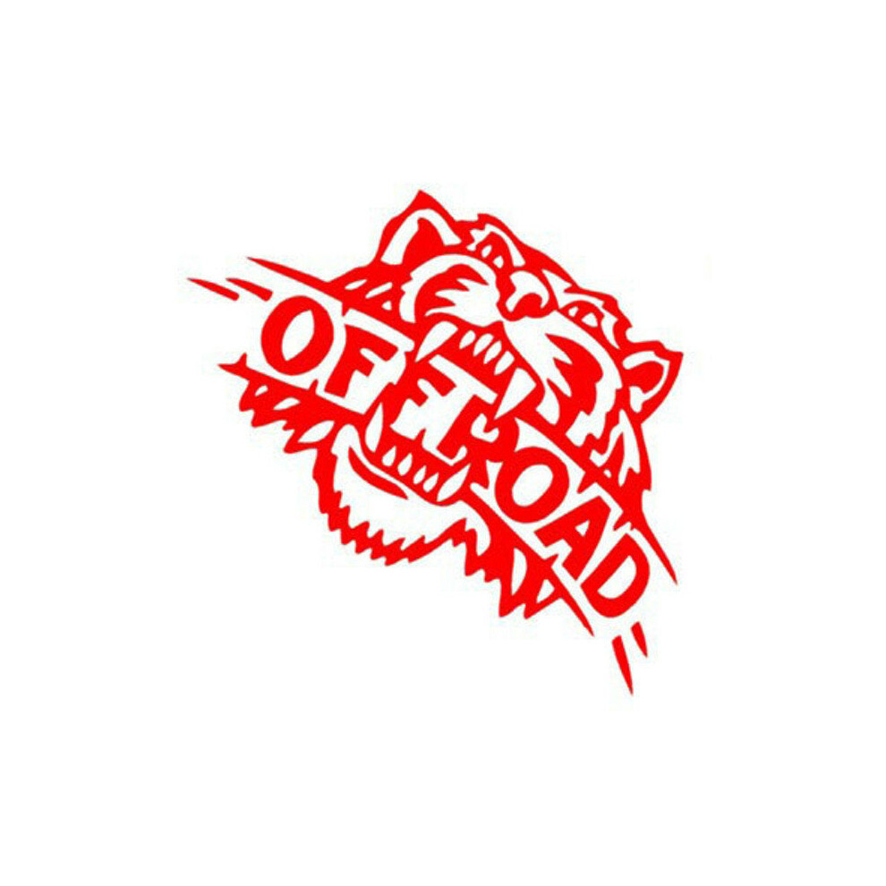 (Red) Car Sticker Tiger Decals Vehicle Truck Bumper Window Wall Mirror Decoration Red 4250937608152