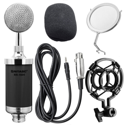 (Pink) Live Microphone Recording Microphone Condenser Microphone 2
