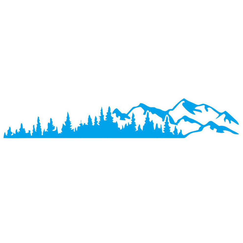 (Blue) Car Side Body Sticker Decal Mountains For Rv Suv Camper Motorhome Van Caravan Blue 4250937579063