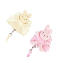 Kitten Dog Cat Walking Harness Lead Leash Collar Pet Vest Cute Rabbit Adjustable Beige-S
