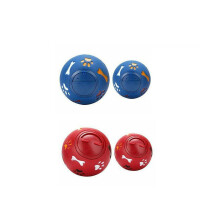 11cm Dog Pet Fun Tough-Treat Ball Tumbler Mental Food Dispenser Feeder Puzzle Toy M