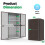 (Brown) YODOLLA Storage Cabinet Shed Metal Cupboard 4