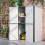(White) YODOLLA Storage Cabinet Shed Metal Cupboard 1
