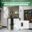 (White) YODOLLA Storage Cabinet Shed Metal Cupboard 7