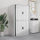 (White) YODOLLA Storage Cabinet Shed Metal Cupboard 3