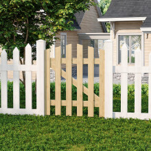 76x90cm Outdoor Wooden Garden Gate Fence Door