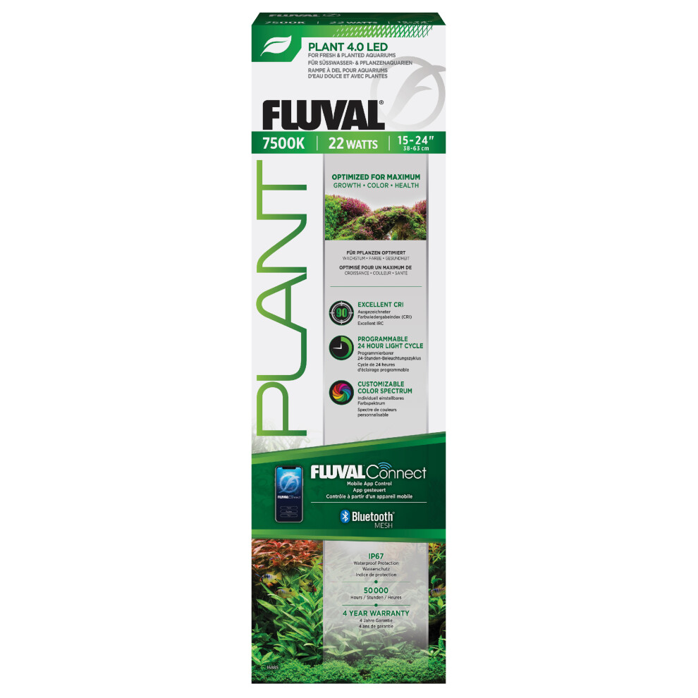 (22W) Fluval LED Plant 4.0 22W 38cm BT MESH Aquarium Fish Tank Lights