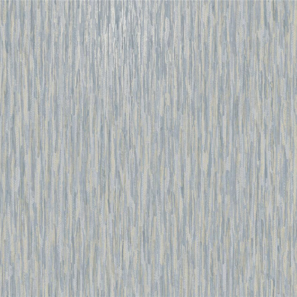 (Blue 260841) Rasch Plain Stripe Rosalie Smooth Wallpaper 5901638014009