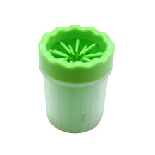 Dog Paw Cleaner Pet cat Foot Washer Cup Feet Clean Brush Cleaning Paws Wash Tool - Green