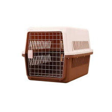 S Size Dog Cat Rabbit Portable Tote Crate Pet Carrier Kennel Travel Airline Carry Bag - Brown