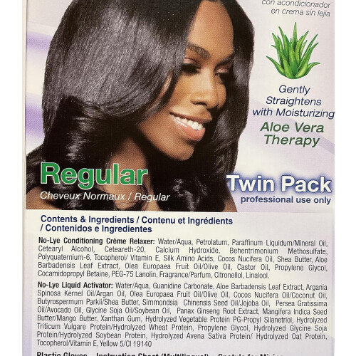 Sanfte Behandlung ohne Lye Relaxer Twin Pack Kit Regular