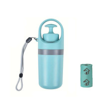 Portable Pet Waste Pick-up Shovel Six-claw Excrement Clip with Bag Dispenser