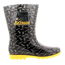 (UK 11) Batman Black Bolton Wellies Wellington Boots Boys
