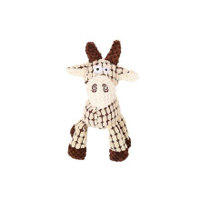 Squeaky Dog Toys Puppy Pet Chew Rope Squeaker Crinkle Rope Plush Toy Teething Au - White Donkey