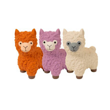Durable Pet Toy for Dogs Alpaca Teething Chew Toy Puppy Teething Orange