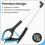 (Blue) 31" Folding Litter Picker Reacher Grabber Stick 4