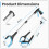 (Blue) 31" Folding Litter Picker Reacher Grabber Stick 8