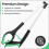 (Green) 31" Folding Litter Picker Reacher Grabber Stick 4