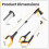 (Yellow) 31" Folding Litter Picker Reacher Grabber Stick 8