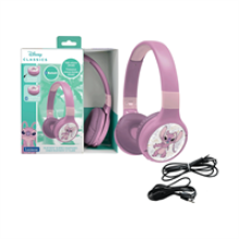 Bequemes und faltbares 2-in-1 Bluetooth- und kabelgebundenes Headset für Kinder mit Lautstärkebegrenzung – Angel