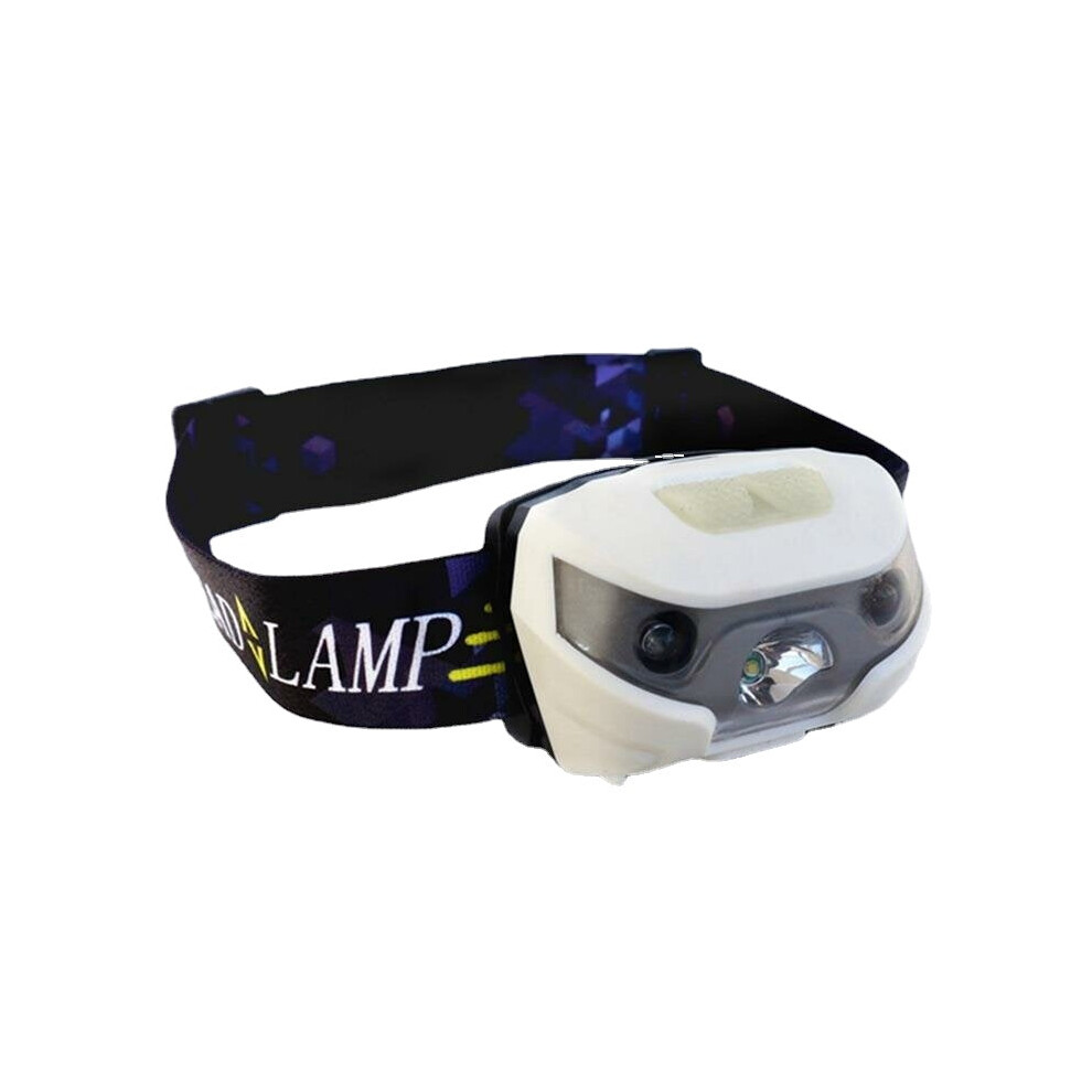 (White) LED Bicycle Sensing Headlamp Hand Free Sensor Bike Light Waterproof USB Charge Headlight ABS