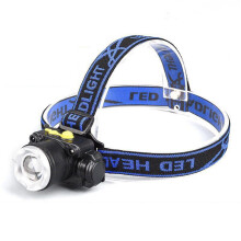 (US Plug) LED Headlamp Sensing Induction Flashlight 160-200m 1200mAh 3 Modes Camping Hunting Floodlight Night Light US/EU Plug