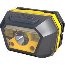 (Warm White) 650LM XPE+SMD Smart Sensor Mini Headlamp 2Modes USB Rechargeable Waterproof Outdoor Riding Fishing Headlamp
