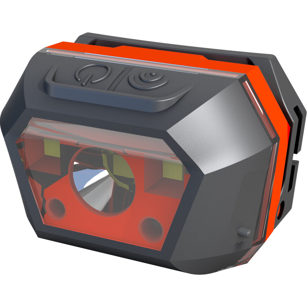 (Red) 650LM XPE+SMD Smart Sensor Mini Headlamp 2Modes USB Rechargeable Waterproof Outdoor Riding Fishing Headlamp-image-OPC-PFZMF56-NEW