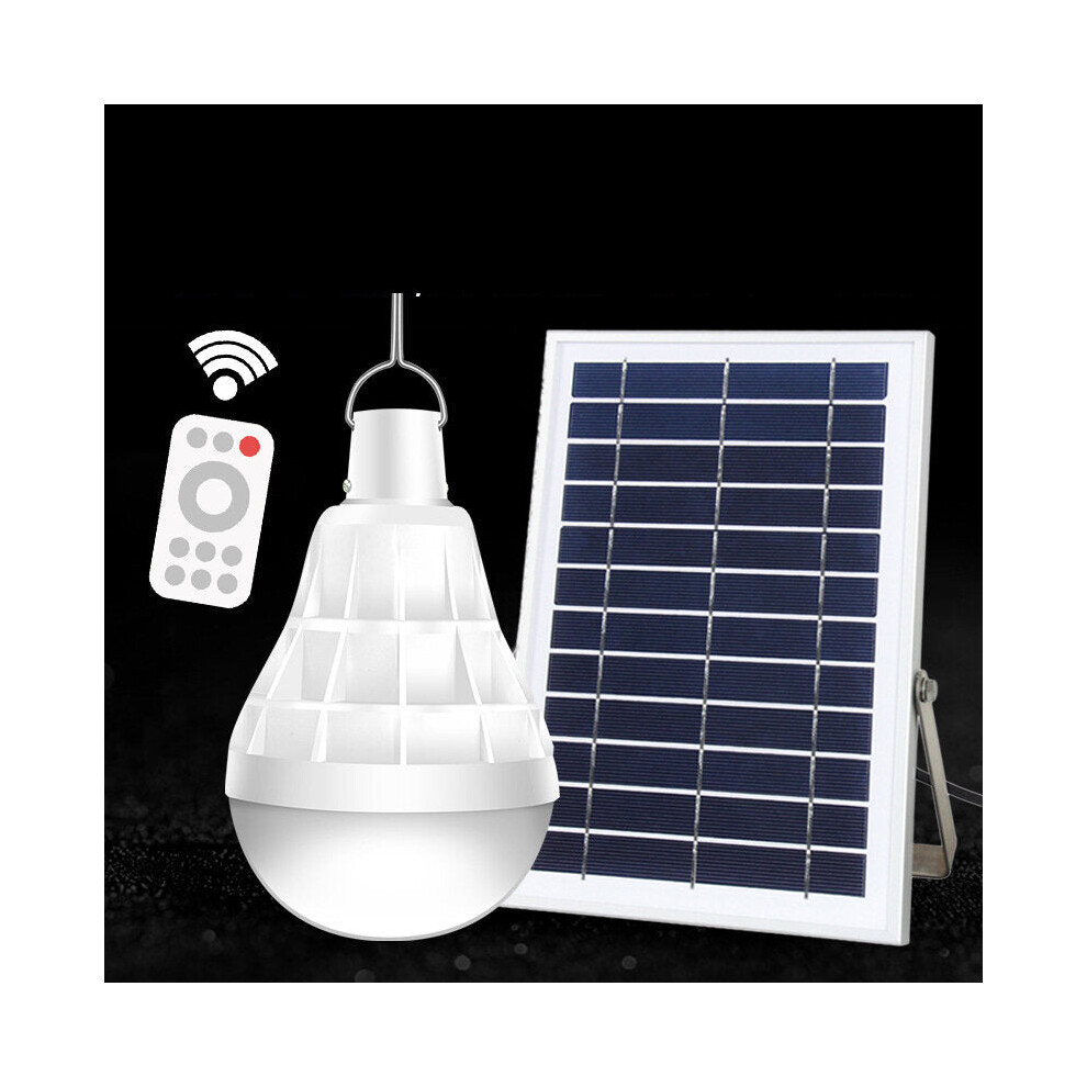 (150W) 80/150W Solar LED Bulb Light 5 Modes Remote Control USB Rechargeable Emergency Light Night Light Outdoor Camping Fishing