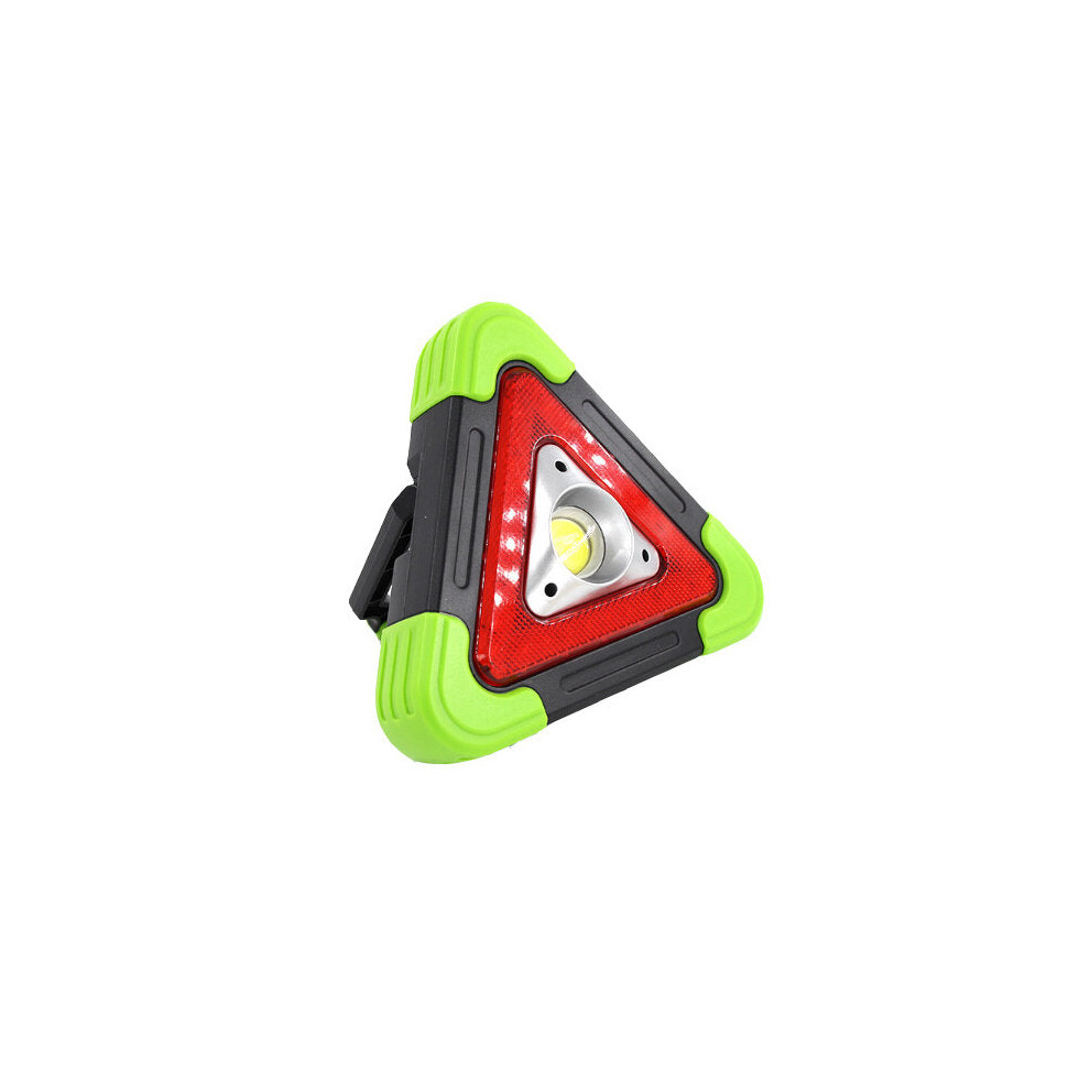(Green) LED COB USB Solar Work Light Caution Lamp 5 Modes Outdoor Camping Emergency Lantern