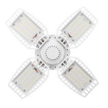 (60W) LED Camping Light Adjustable Folding Ceiling Fan Blade Lamp Energy Saving Work Lamp Outdoor Home